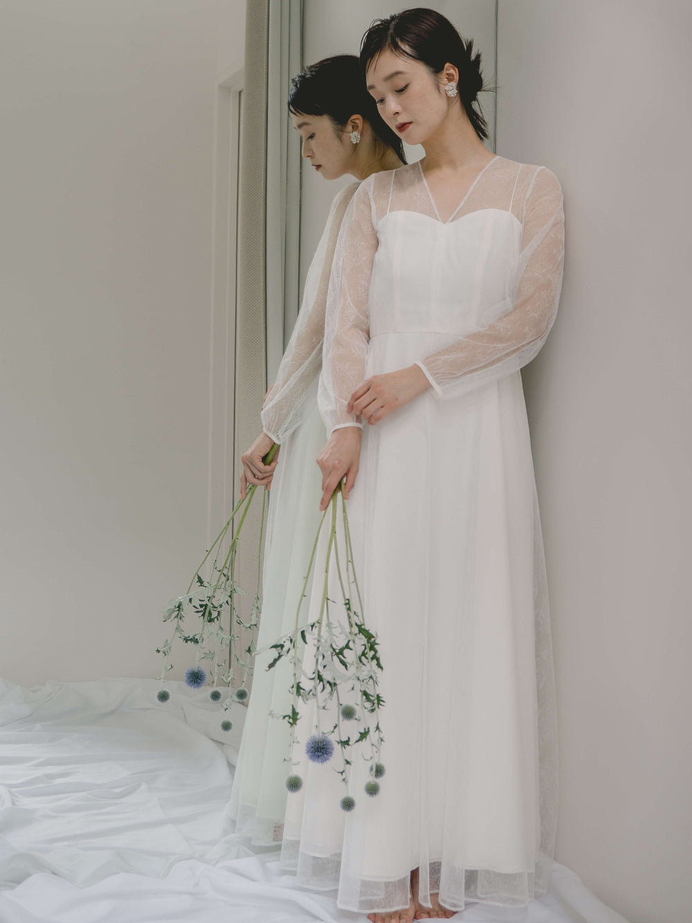 kaene公式オンラインストア レース×シフォンドレス / 100570 結婚式