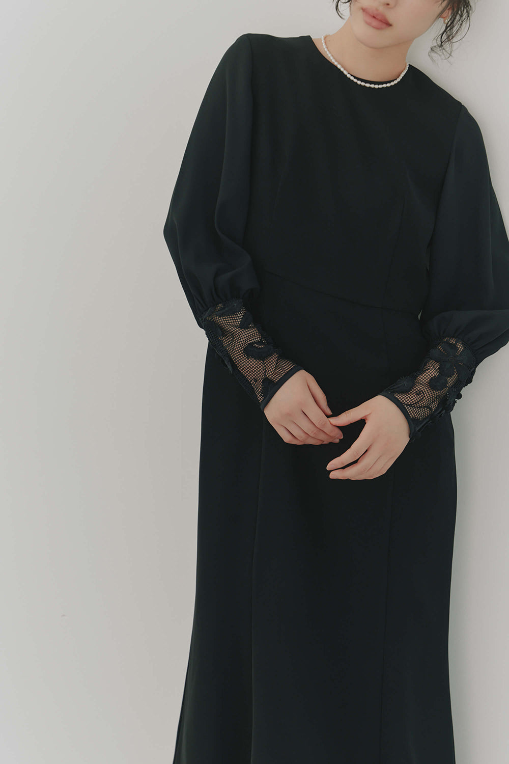 kaene公式オンラインストア エンブロイダリースリーブドレス / 100905