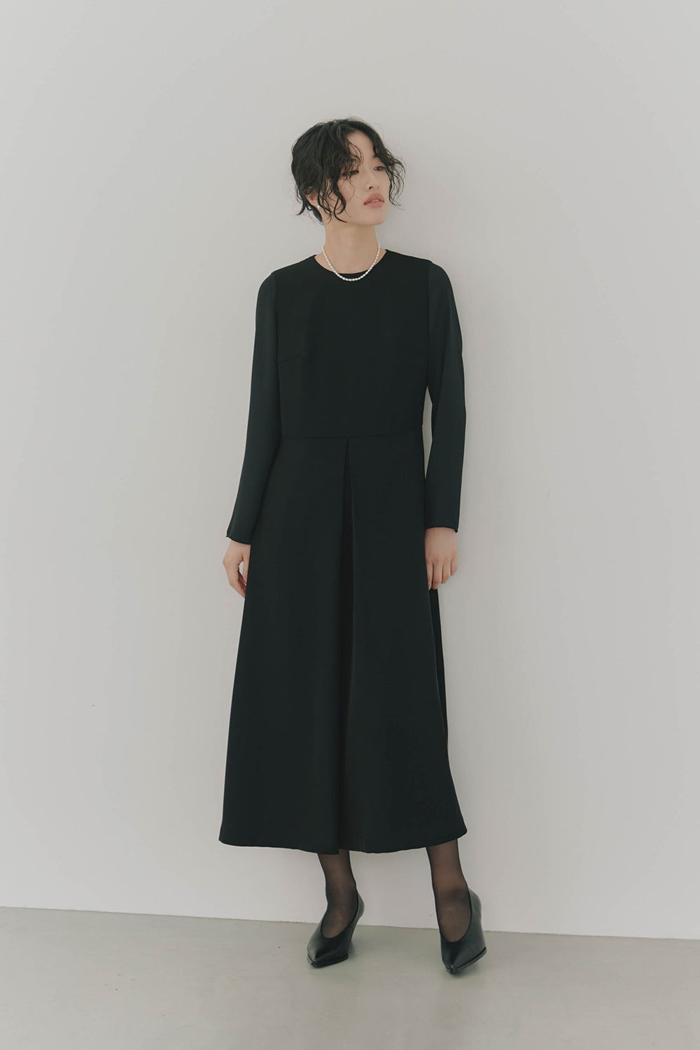 kaene公式オンラインストア シフォン合わせロングワンピース / 100647