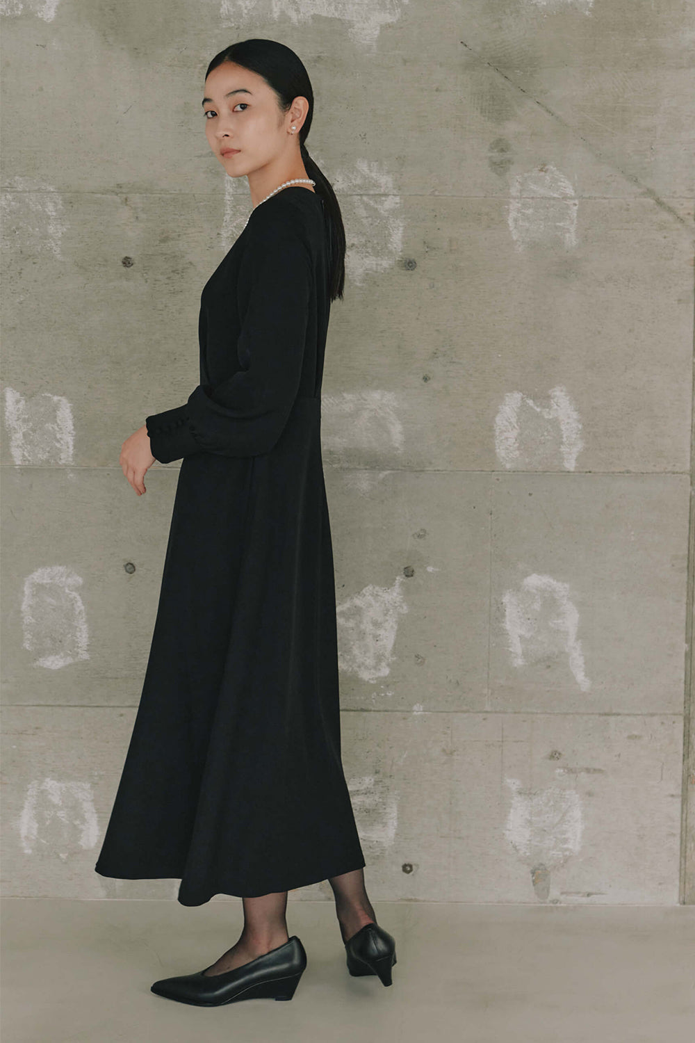 kaene公式オンラインストア シンプルロングスリーブ / 100610 ブラック