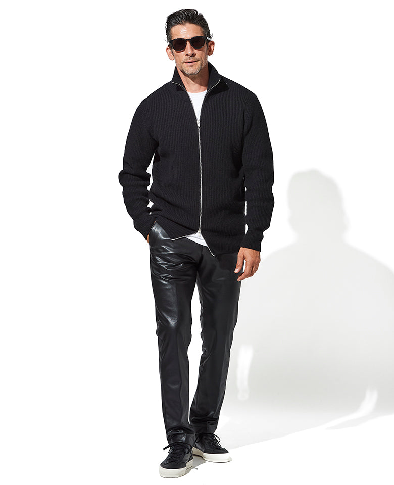 コムデギャルソンオムオム2000AW ジップニット スタンドカラー ジップ