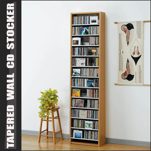 CDラック CDストッカー 最大CD540枚 DVD232枚 収納できる 壁面薄型