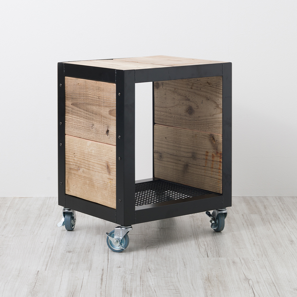 キャスター付きサイドワゴンテーブル irori 家具の製造・販売 友安製作所