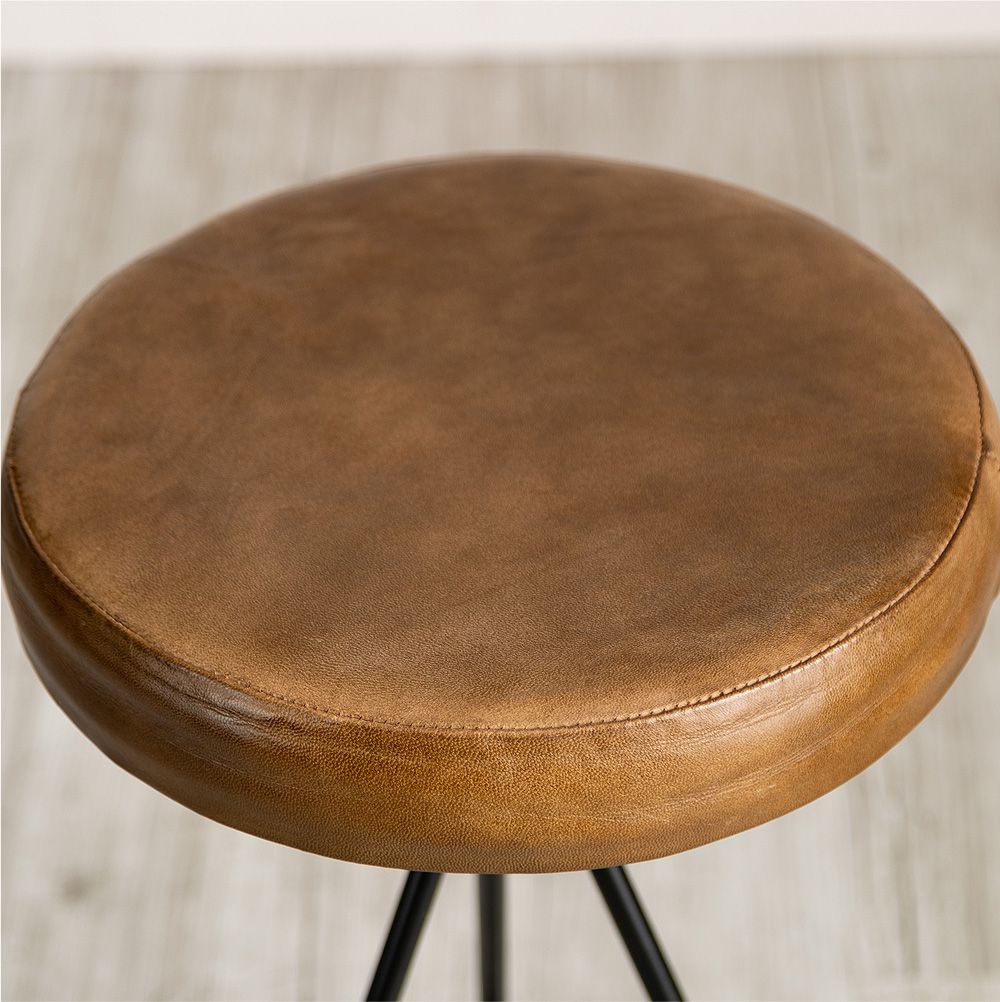 アイアンレザースツール サントラー 家具の製造・販売 友安製作所