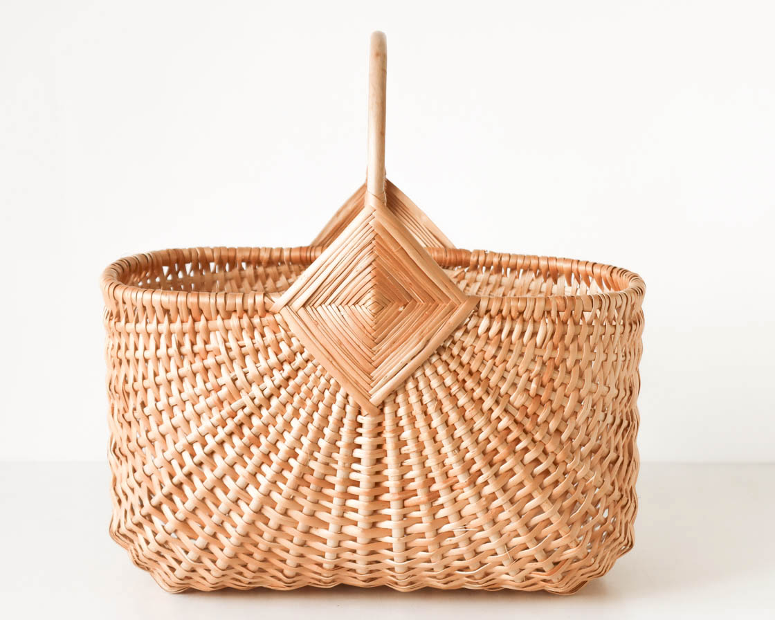 ラトビア ハンドルバスケット (L)