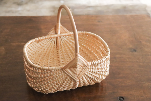 ラトビア ハンドルバスケット (ロー)