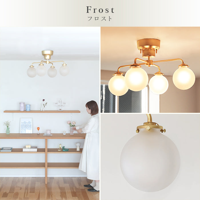 シーリングライト 4灯 schnee シュネー【 おしゃれ 北欧 照明器具 6畳