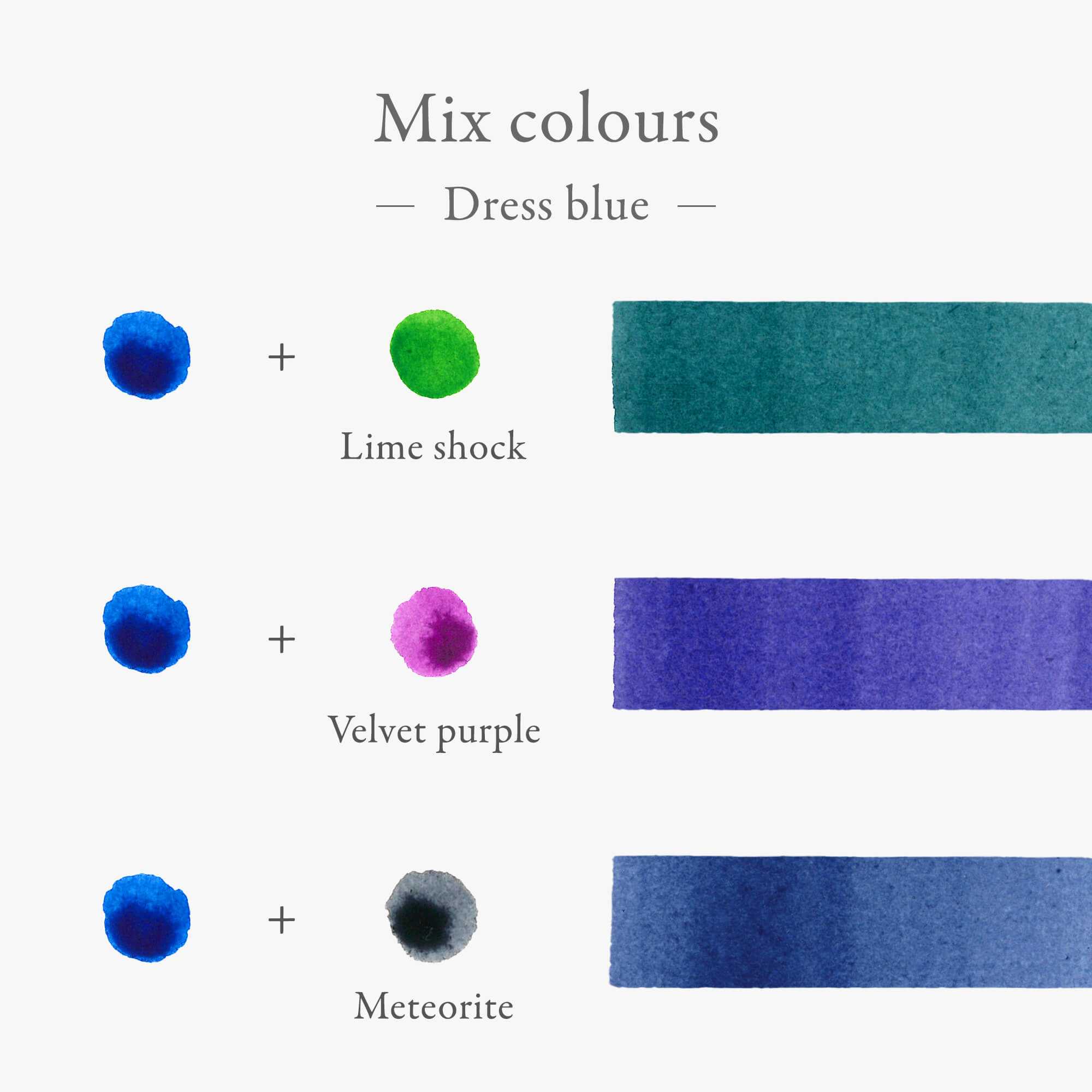 Inkstand colour - Dress blue カキモリオリジナル顔料インク – Kakimori