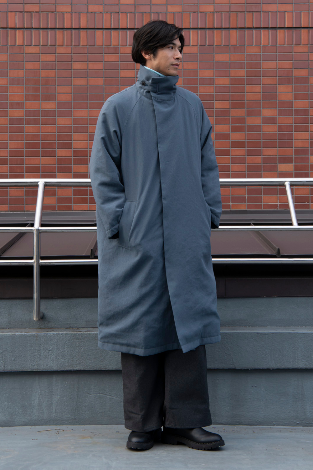 Stand Collar Coat - Unisex