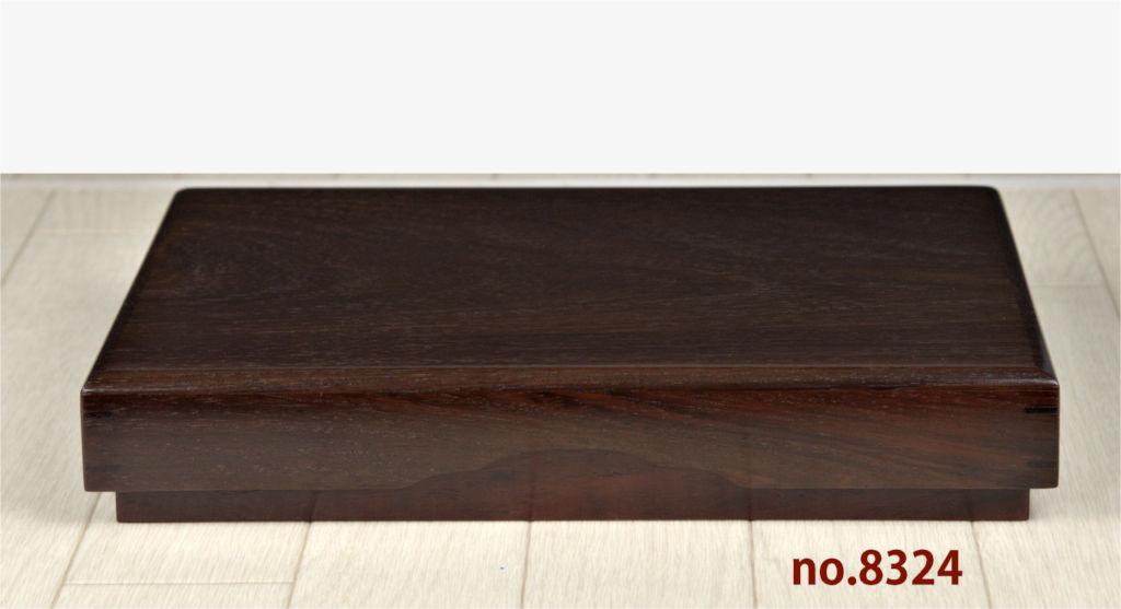 ギャラリー小物:紫檀 文箱(かぶせ蓋) 若畑作 巾28.3cm 大阪唐木指物 no