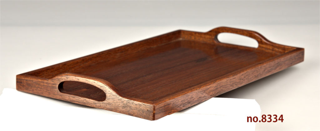 ギャラリー小物:長手盆 紫檀 漆仕上 若畑作 巾33.5cm 大阪唐木指物 no