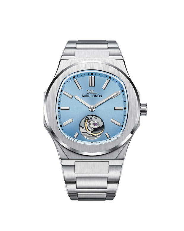 Open Heart ICE BLUE - KARL-LEIMON Watches