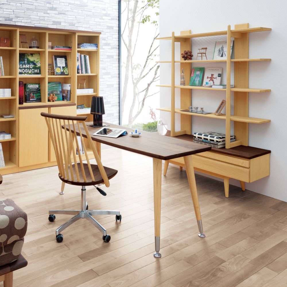 CIVILデスクチェア CC89K(ウォールナット＋オーク) – 柏木工株式会社