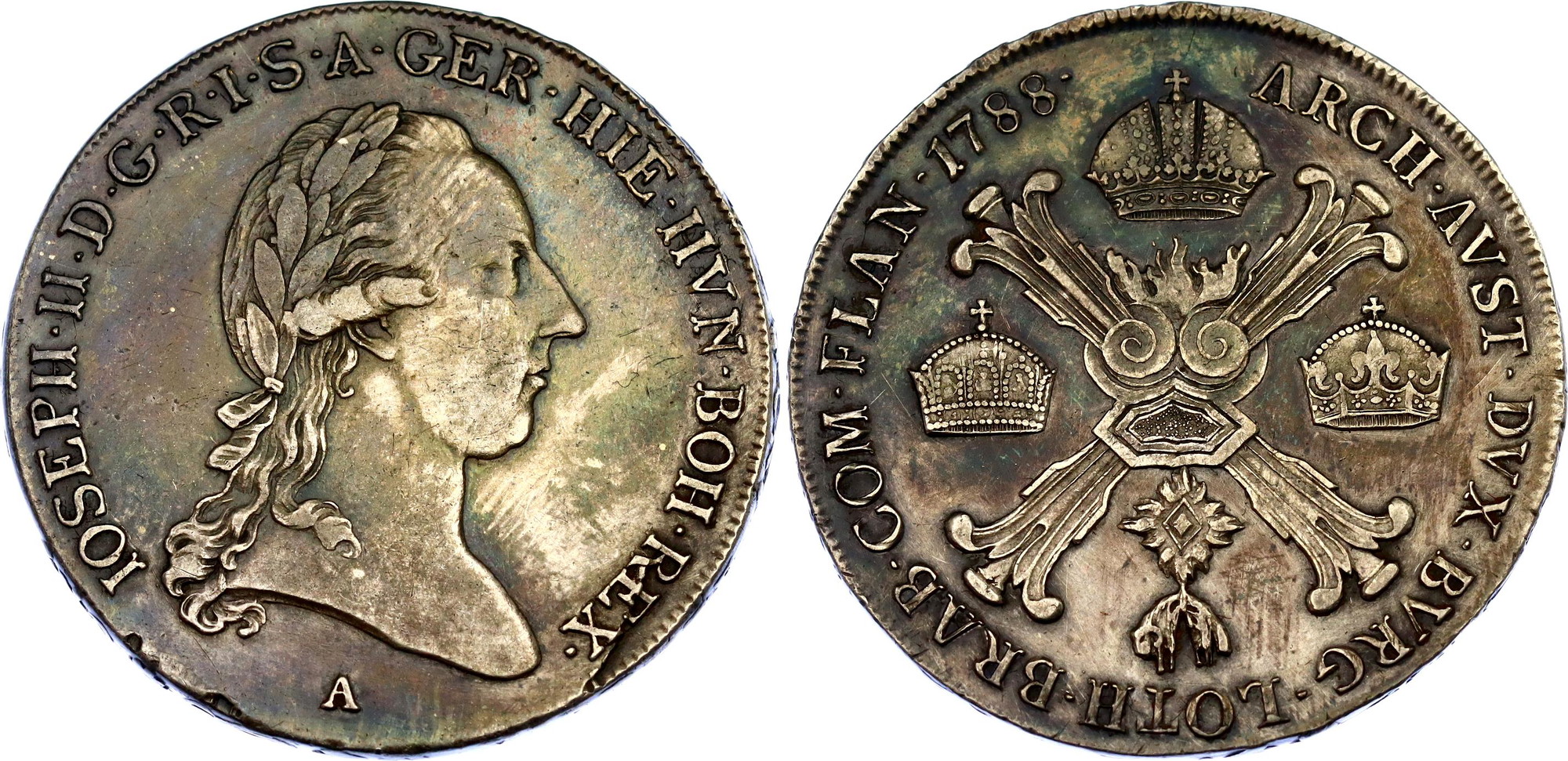 Austrian Netherlands 1/2 Kronenthaler 1788 A | Katz Auction