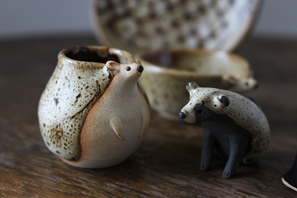 umeshiso工房 動物型陶器 5個セット umeshiso工房 動物型陶器 5個セット