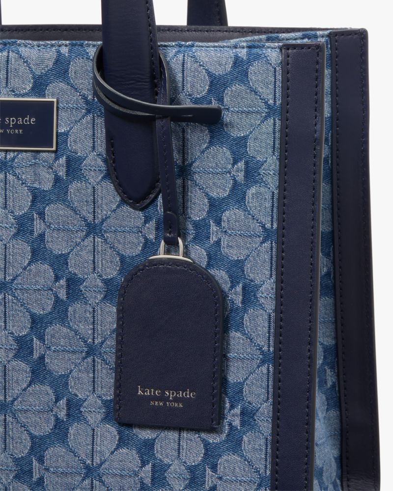 スペード フラワー ジャガード デニム マンハッタン スモール トート