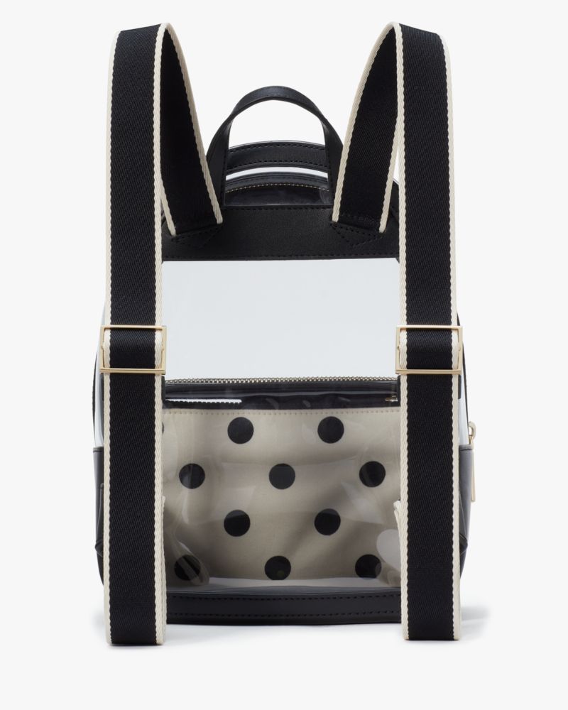 クレア シースルー レイニング ドット プリント ミディアム バック