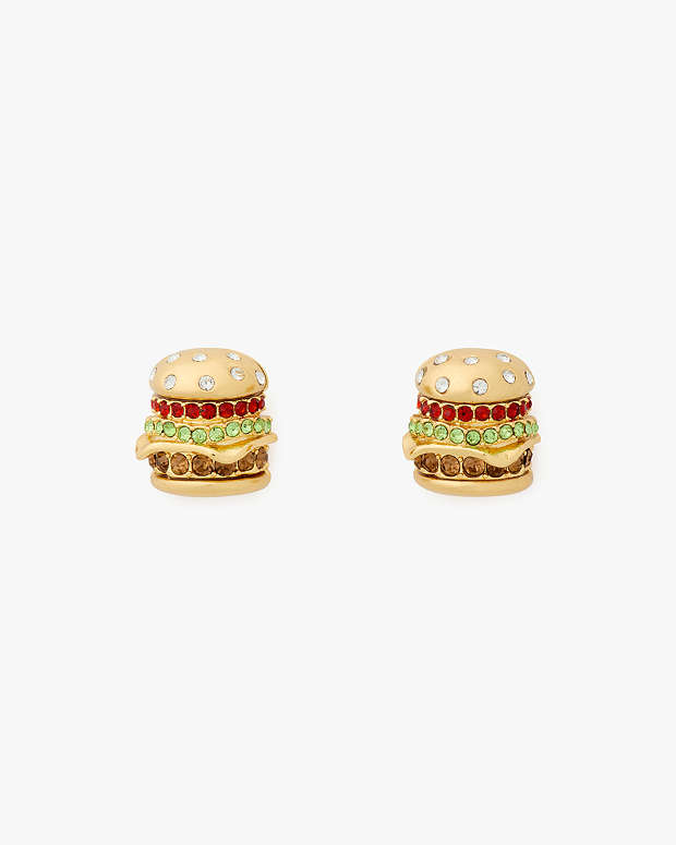 Fast Food Burger Studs | Kate Spade Outlet