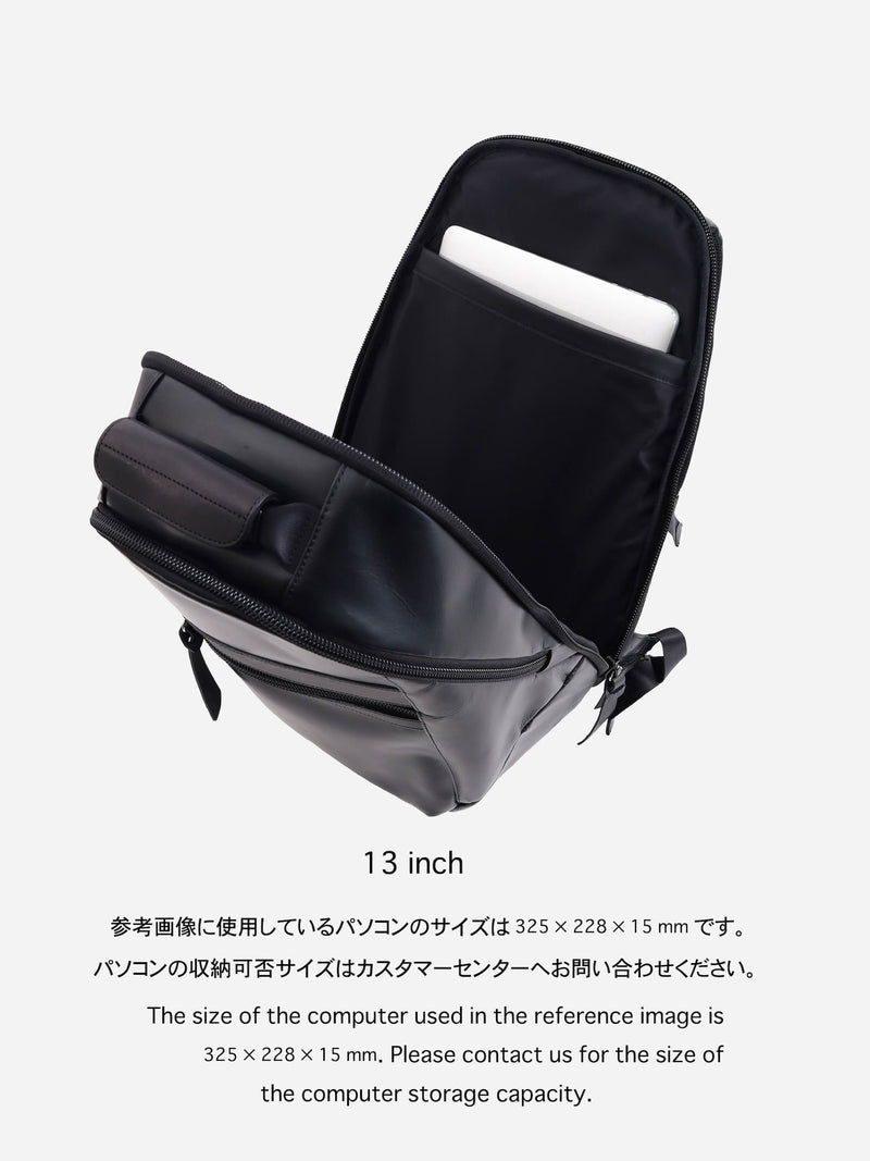PACK-4 leather backpack (for 16inch pc) ビジネスシーンにも合わせ