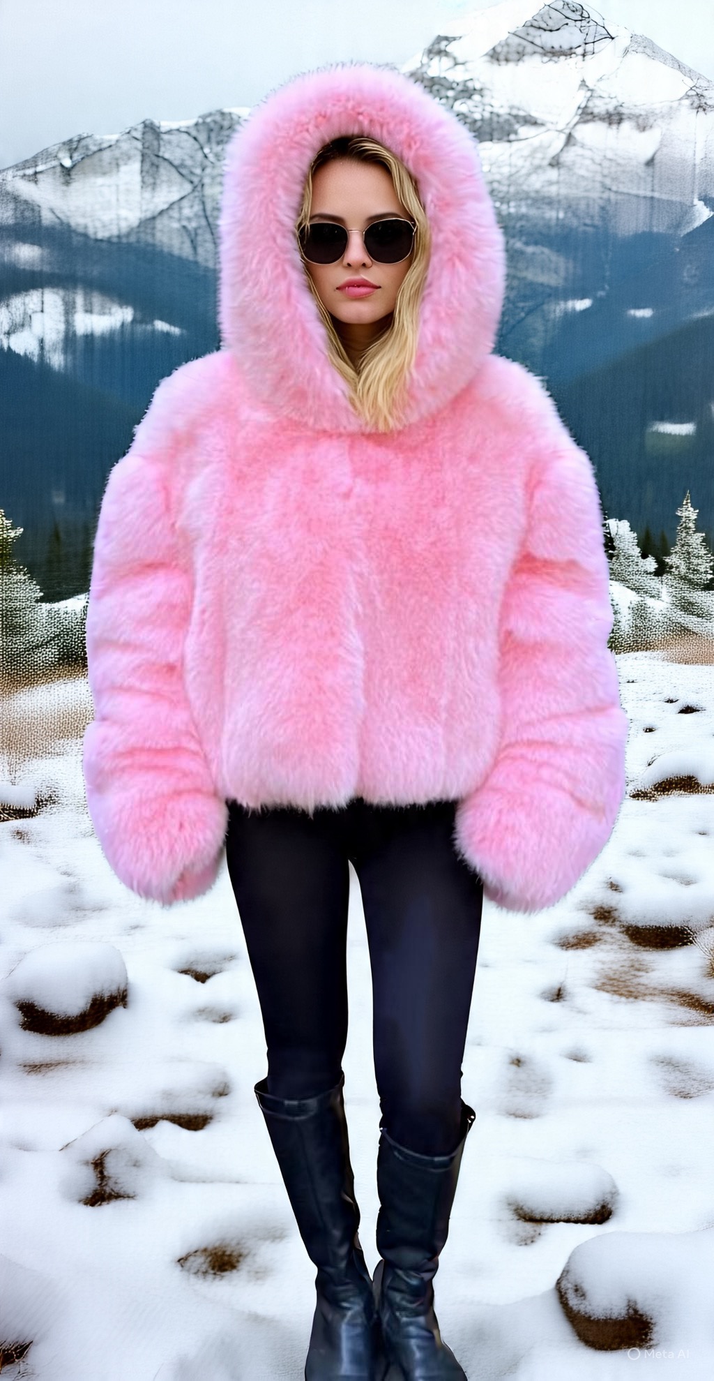 Pink Fox Hooded Jacket 88484 – MARC KAUFMAN FURS