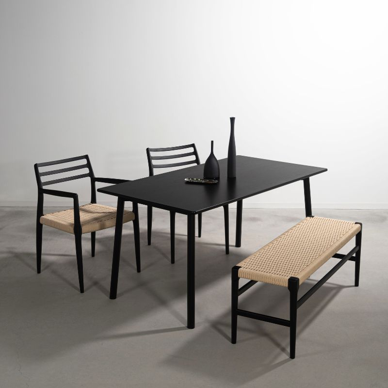 ペーパーコードベンチ【ブラック】 – 河口家具製作所オンライン