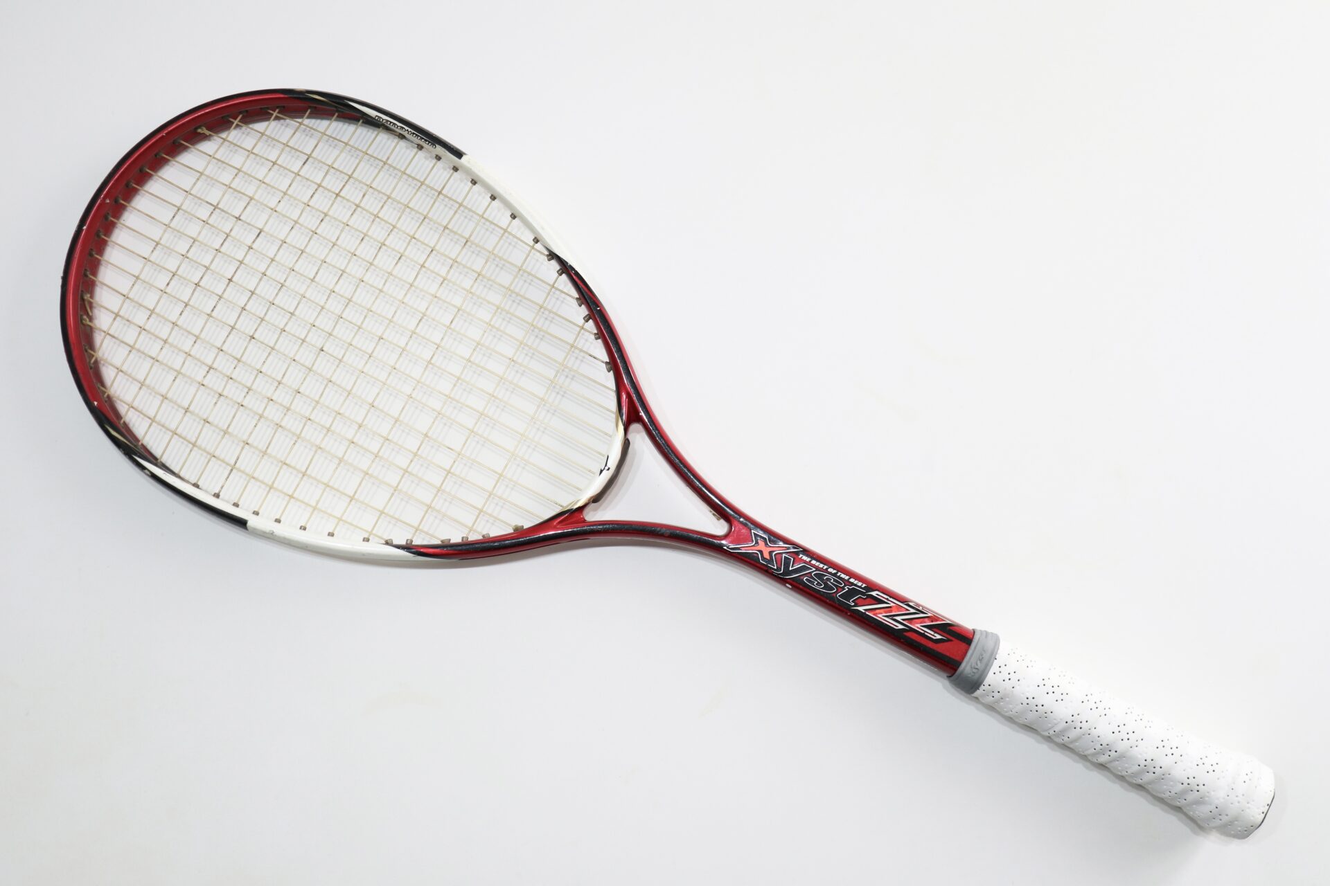 昔懐かし「ミズノ・Xyst（ジスト）ZZ」ソフトテニスラケットを使用