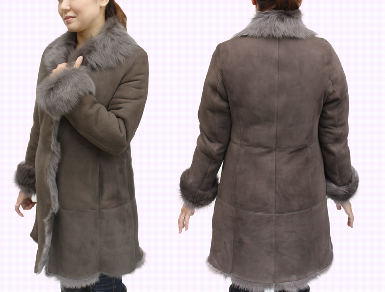 レディース ムートンコート トスカーナムートン ダブルフェイス ロング