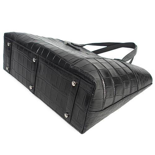 カワノバッグ / 【日本製】 センター取り マット クロコダイル トート