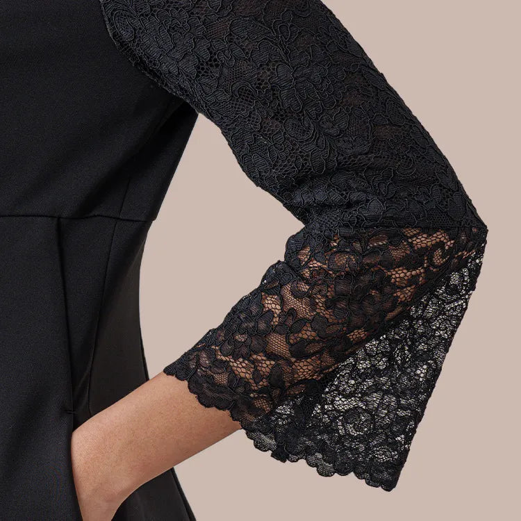 宇宙素材】レースベルスリーブワンピース– kay me