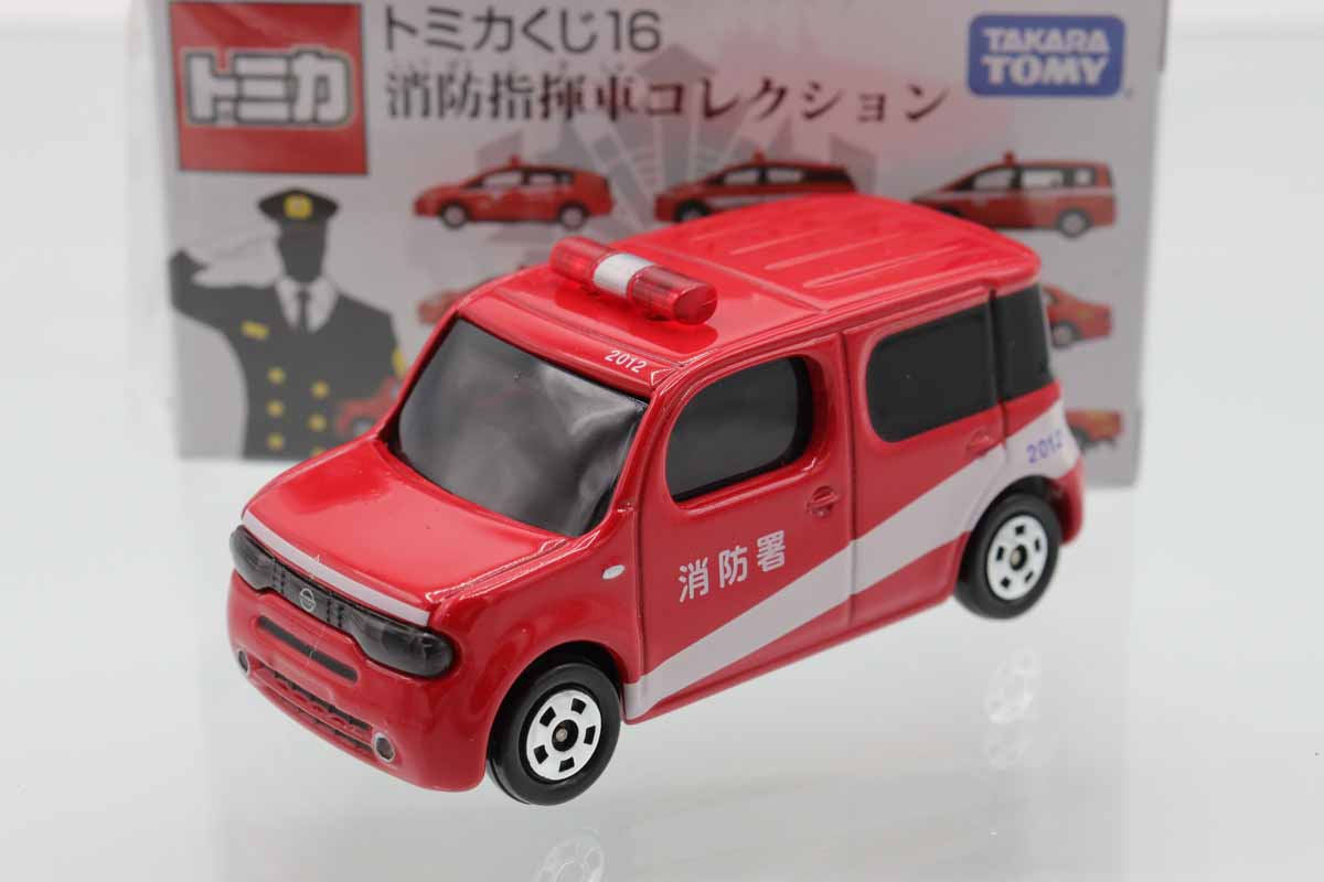 ミニカーショップ ケンボックス トミカくじ☆16☆日産キューブ ※消防