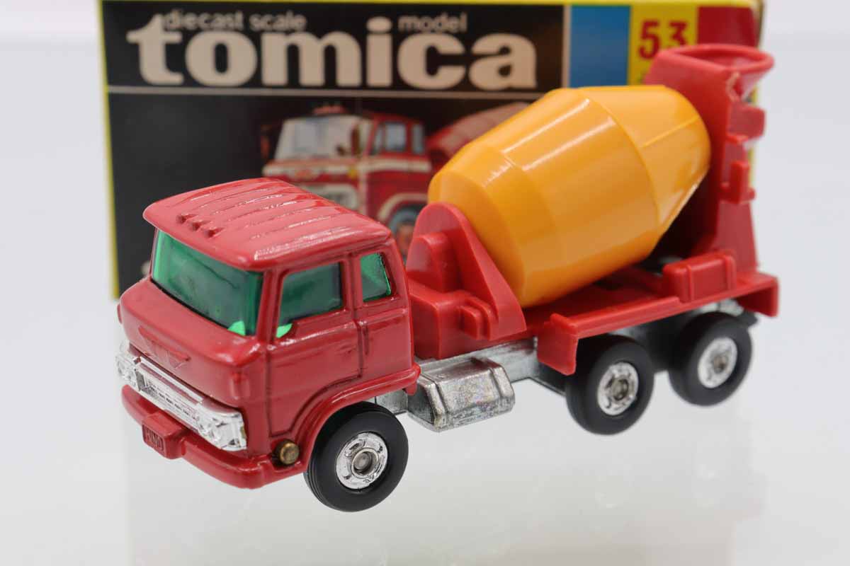 トミカ No.53 日野 ミキサー・カー 日本製 黒箱 艶箱 当時物 トミカ No