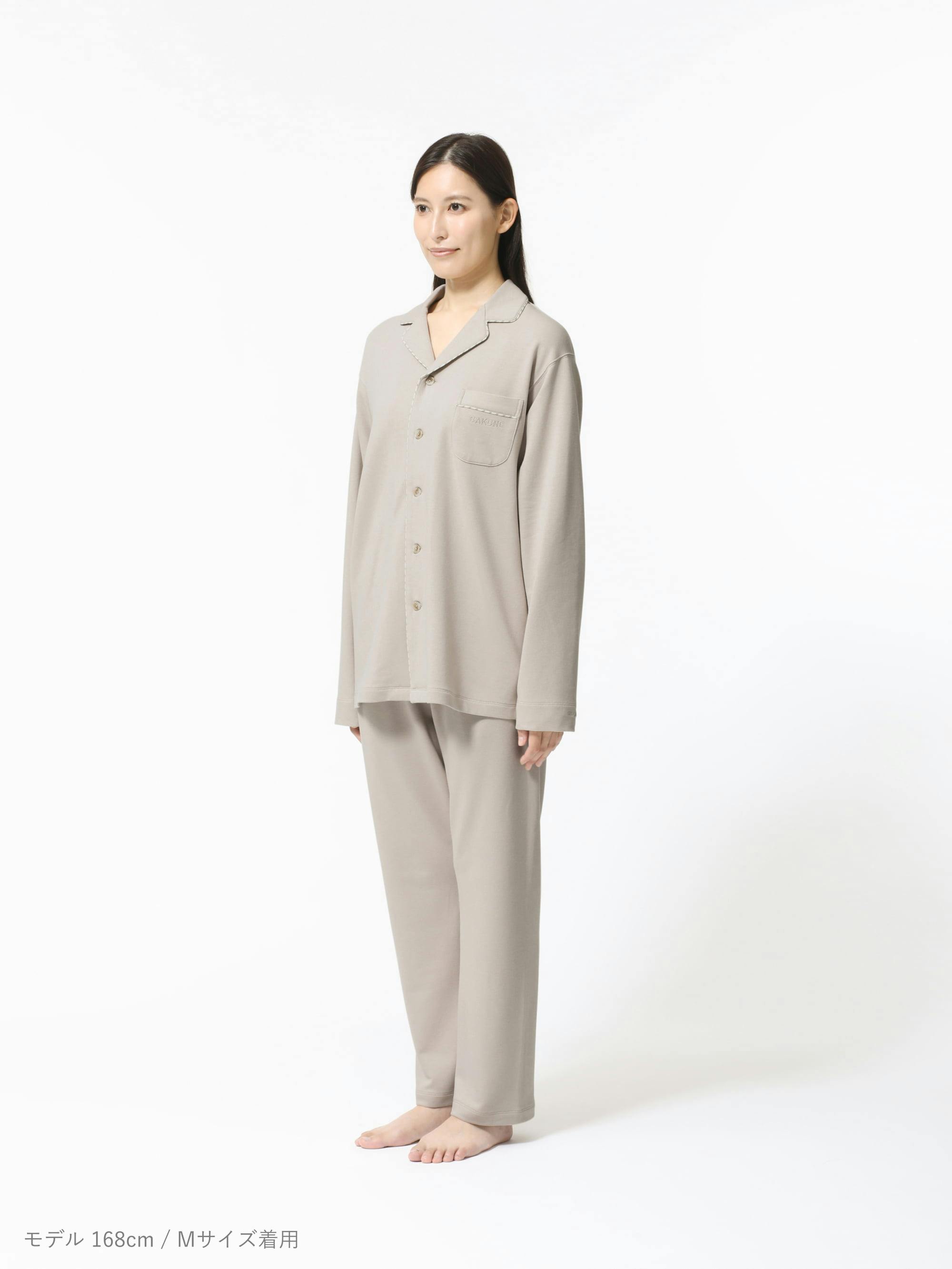BAKUNE パジャマ スウェット / 上下セット（長袖シャツ・ロングパンツ