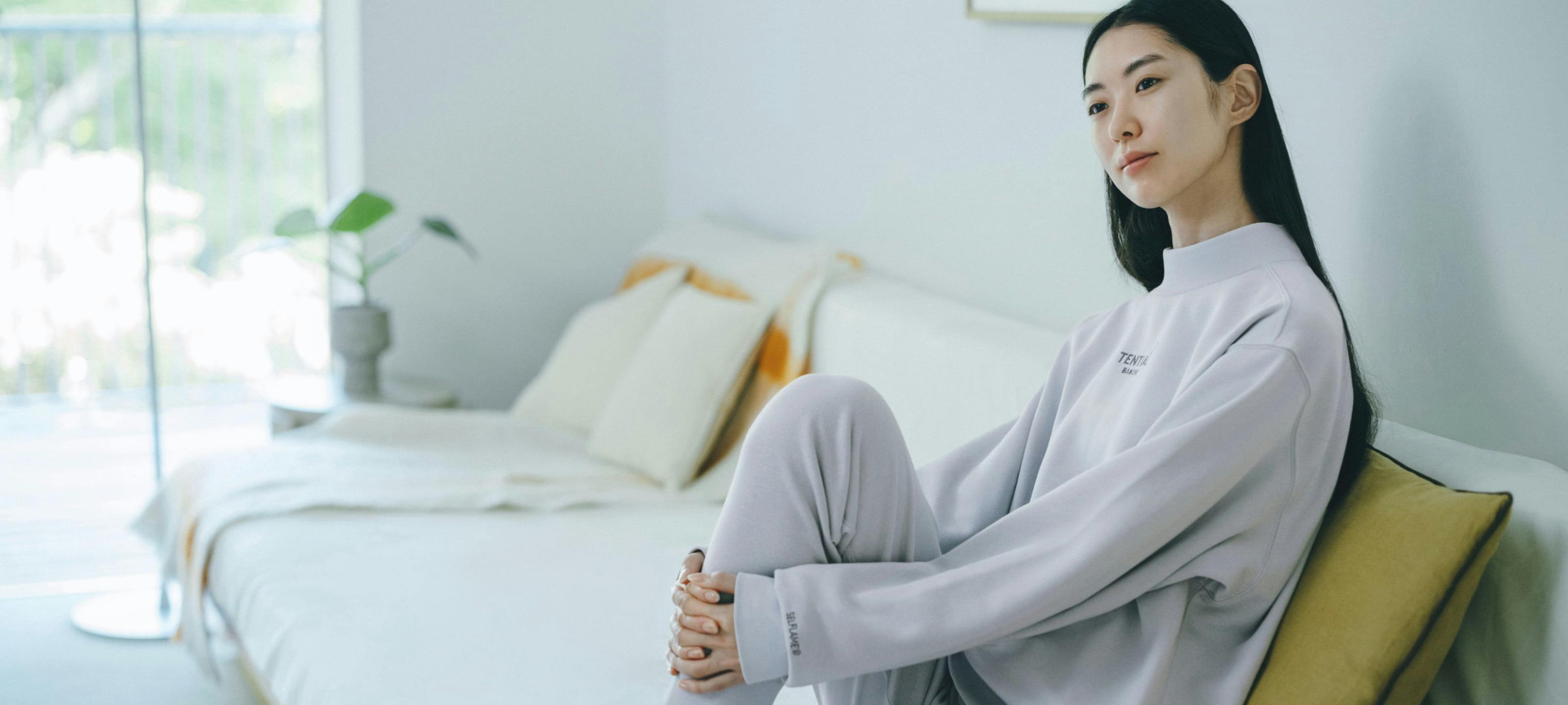 BAKUNE ウォーム / 上下セット（長袖モックネックシャツ・ロングパンツ