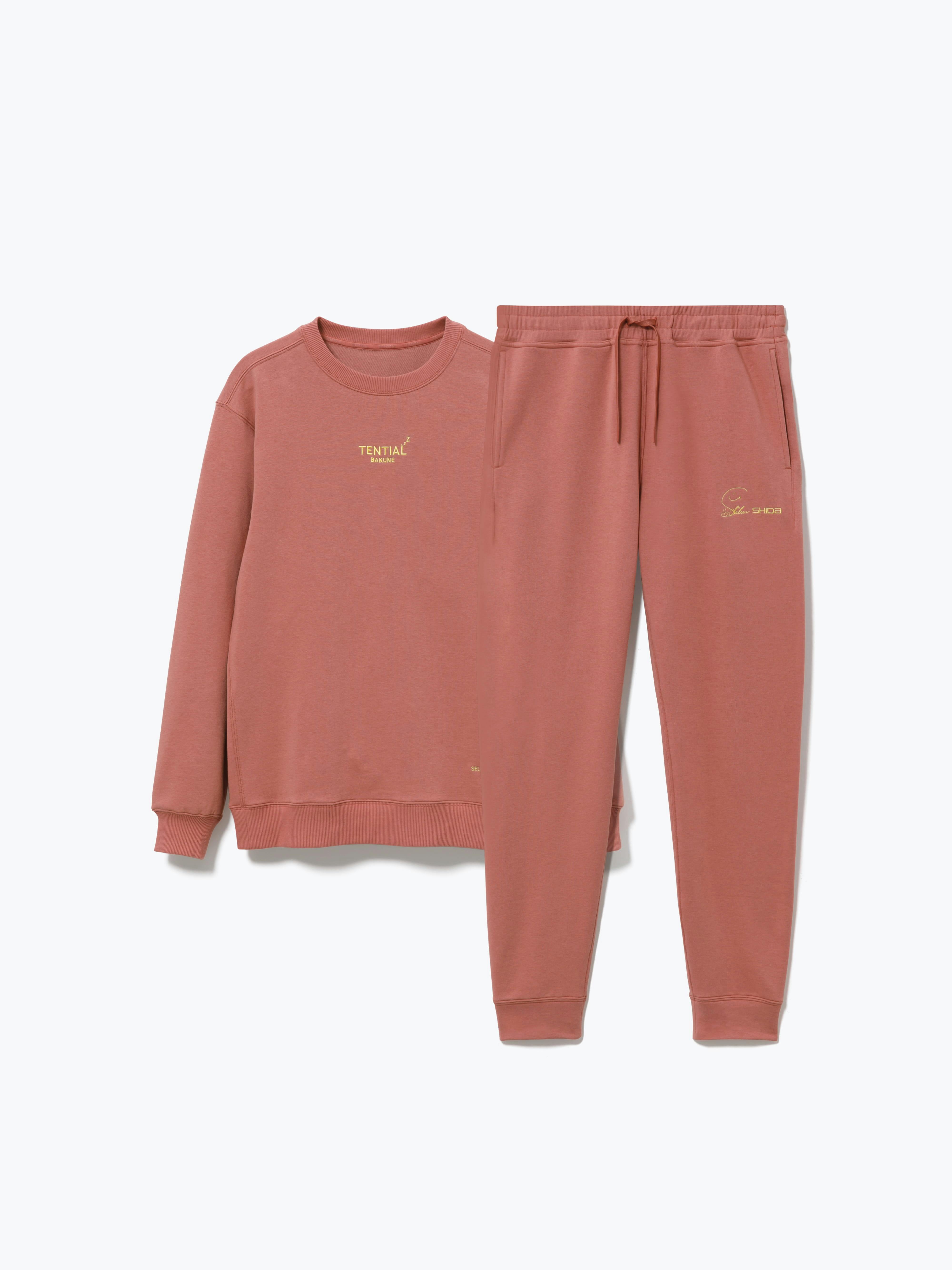 BAKUNE スウェット ロングスリーブ クルーネック 志田千陽コラボ 上下