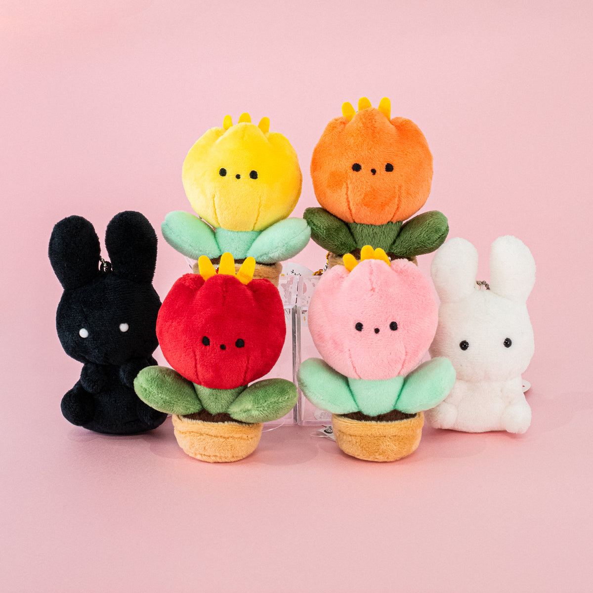 チューリップのぬいぐるみキーホルダー / ピンク / 須藤はる奈