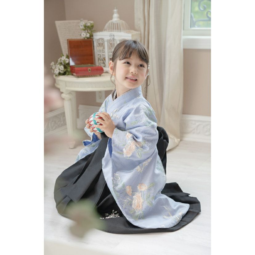 送料無料【卒服最終セール超目玉】卒業式袴 花柄刺繍チュールレース袴