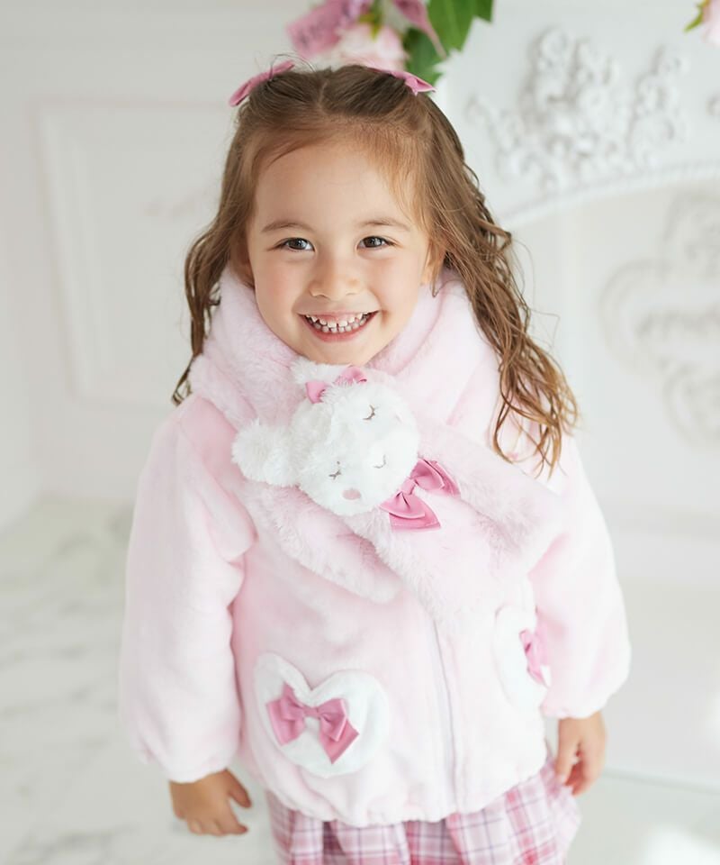 coeur a coeur うさぎちゃんぬいぐるみマフラー | キムラタン