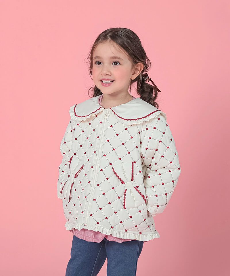 coeur a coeur ハート刺繍キルトジャケット | キムラタンオンラインストア