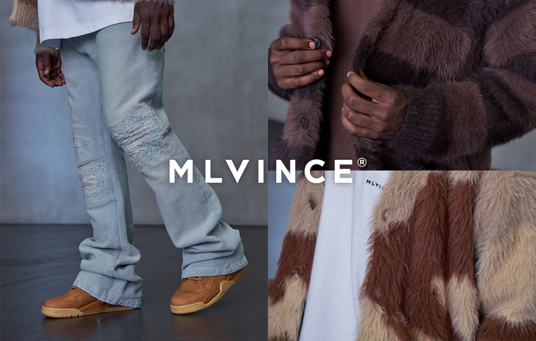 MLVINCE(メルヴィンス)24AW/秋冬 刺し子デニム&シャギーカーディガンが