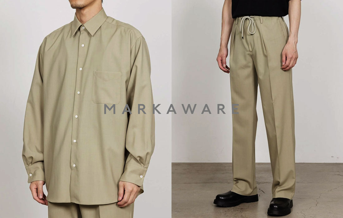 MARKAWARE オーガニックウール2/80トロピカル素材シリーズが発売