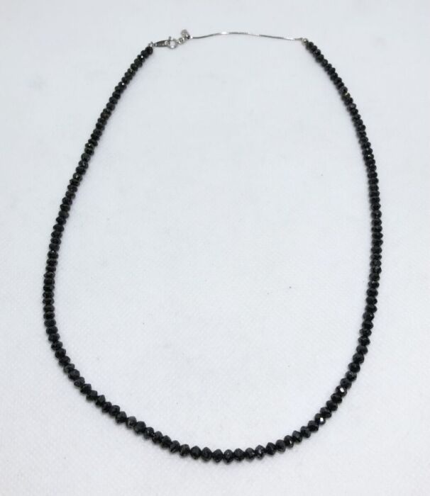 K18WG ブラックダイヤ ネックレス – キングラム