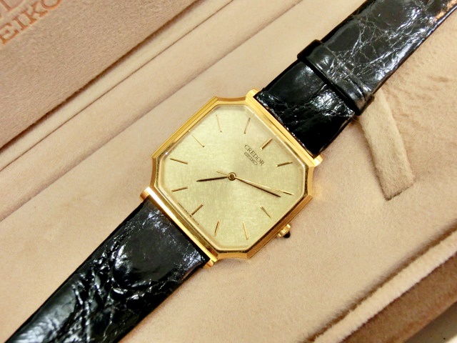 SEIKO セイコー CREDOR クレドール 5931-5410 14K ST. STEEL BACK