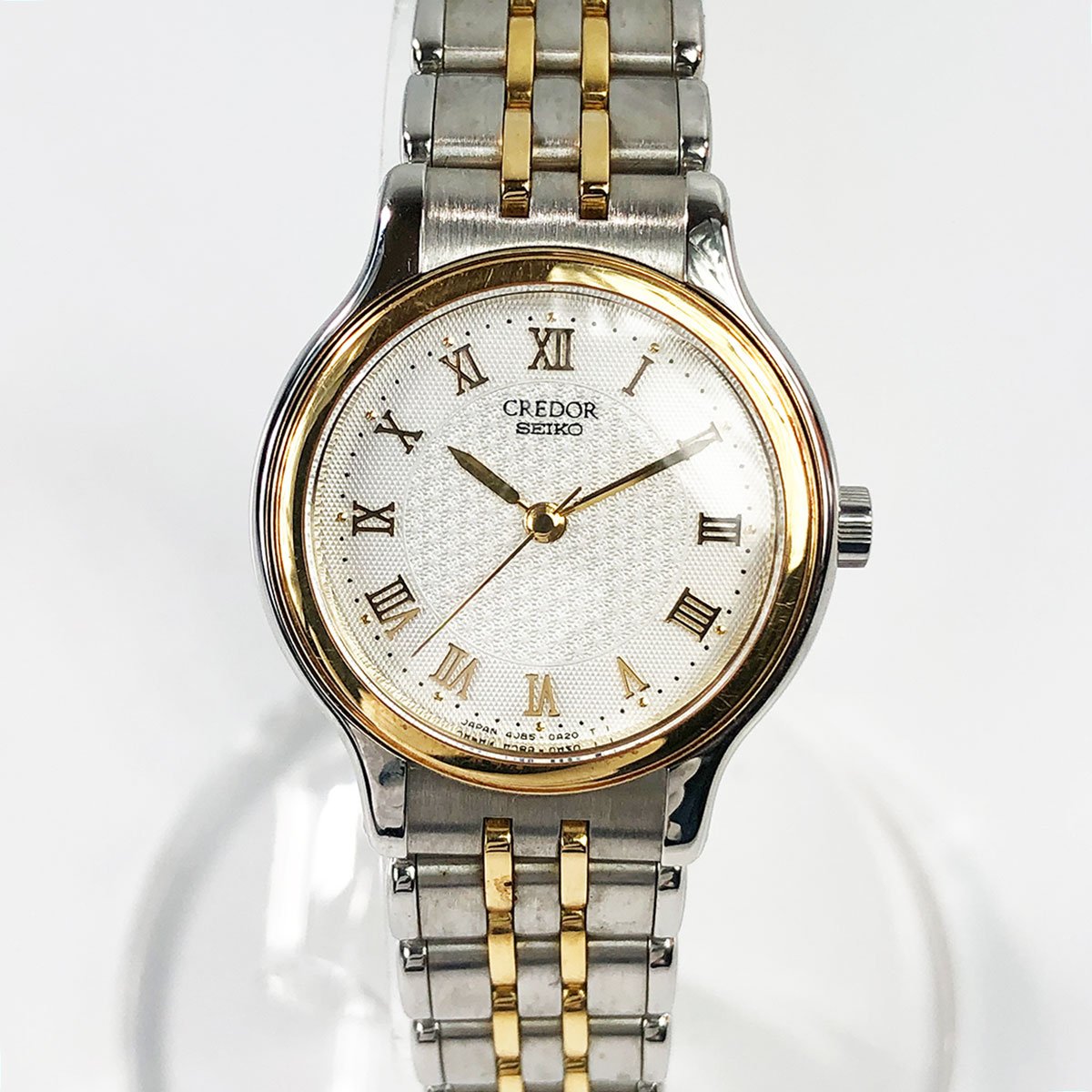 SEIKO/セイコー クレドール 18KTベゼルレディース腕時計/4J85-0A10