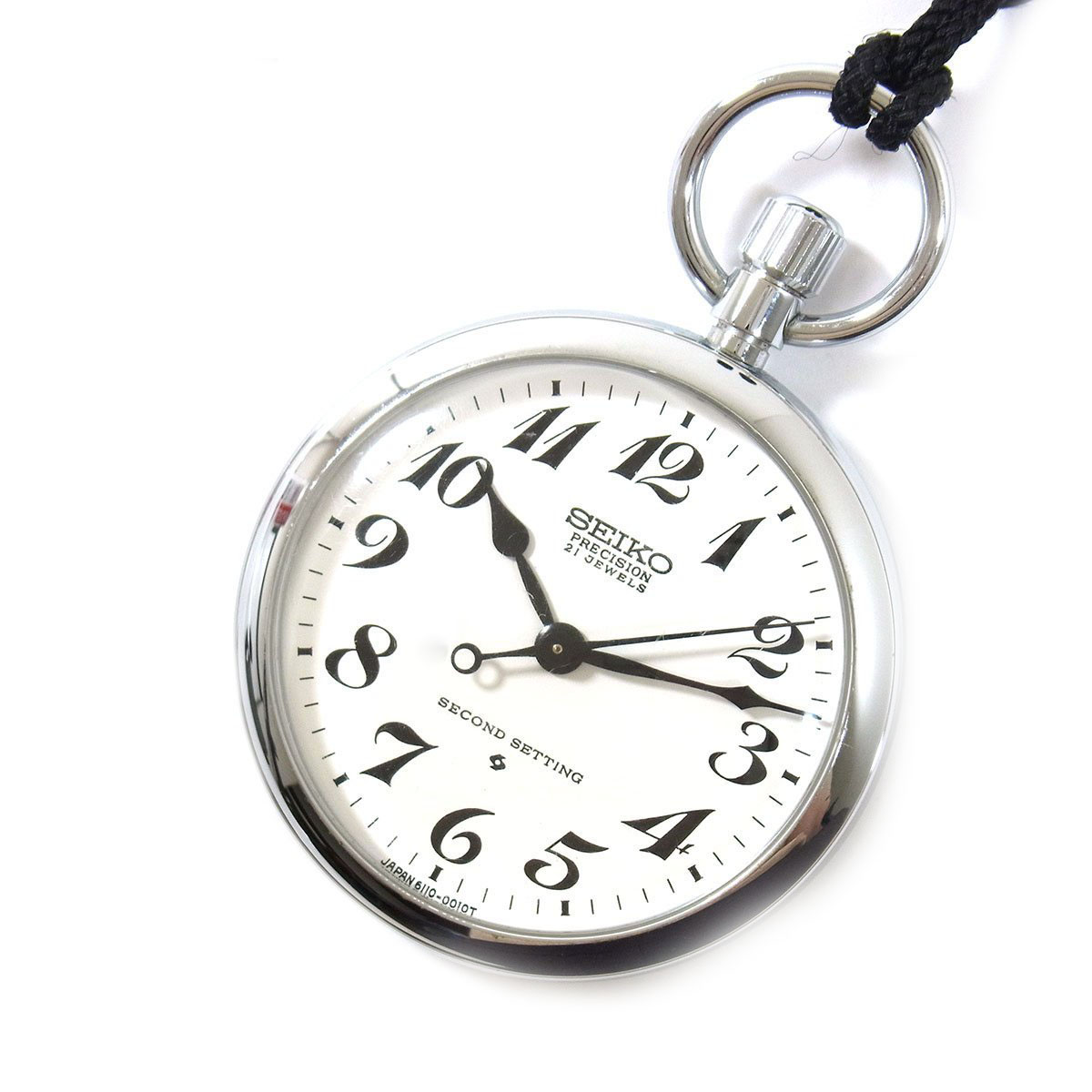 セイコー 懐中時計 プレシジョン SECOND SETTING 21石 3針 手巻き