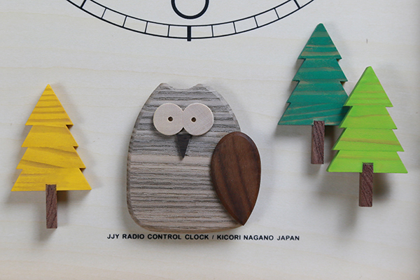 森の電葉時計（フクロウ振子）／商品一覧 | キコリ 手づくり時計工房