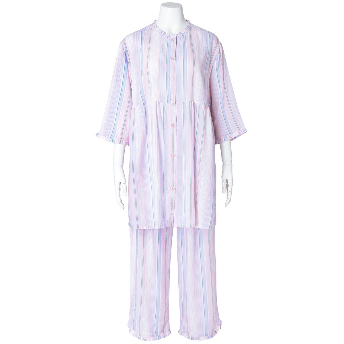 25CRサッカーストライプ[7分袖パジャマ] | KID BLUE OFFICIAL ONLINE STORE