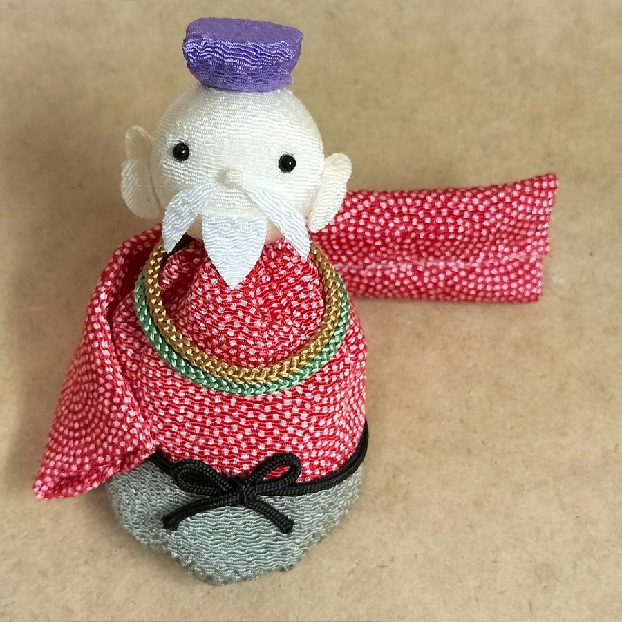 ちりめん細工キット 開運縁起の七福神人形 |生地 和柄/和布/ちりめん