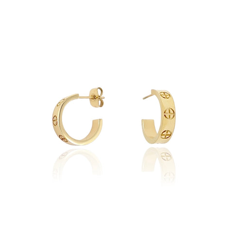 KIKICHIC | NYC | Simple Love Hoop Earrings Sterling Silver (925