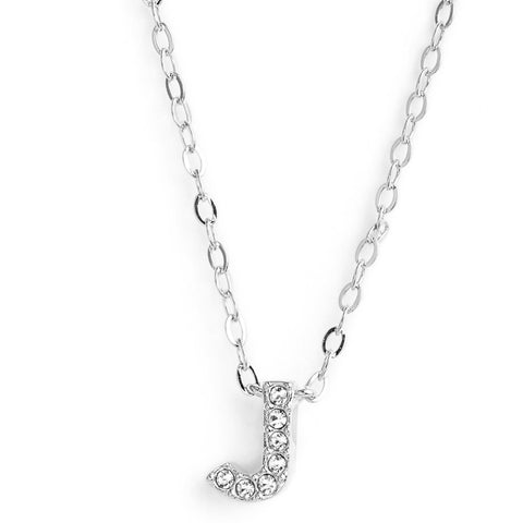 KIKICHIC | NYC | Initial Letter J Necklace Sterling Silver in 18k