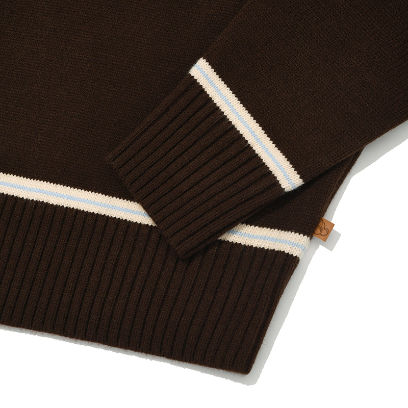 チェリーユニコーンジャガードニット【ブラウン】